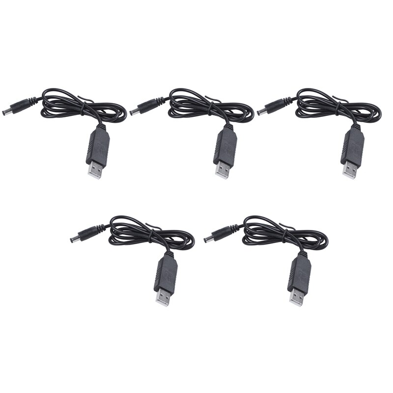 ְ ŷ 5X USB DC 5V-DC 12V 2.1Mm X 5.5Mm  ȯ, DC 跲  Ŀ   ̺ ÷-1M (5V-DC 12V